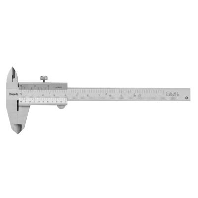 Vernier caliper with screw lock 0-100x0,05 mm and Jaw length 30 mm